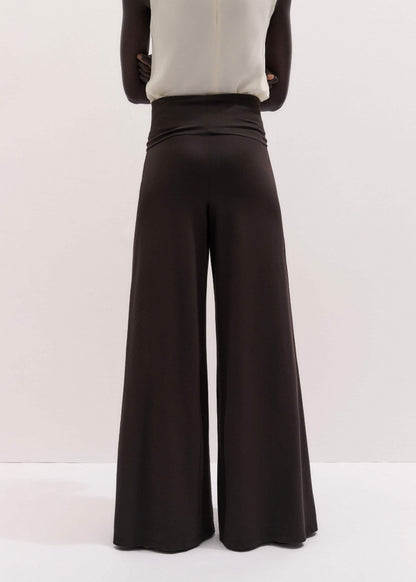 Brown Super Wide Palazzo Pant | ME+EM