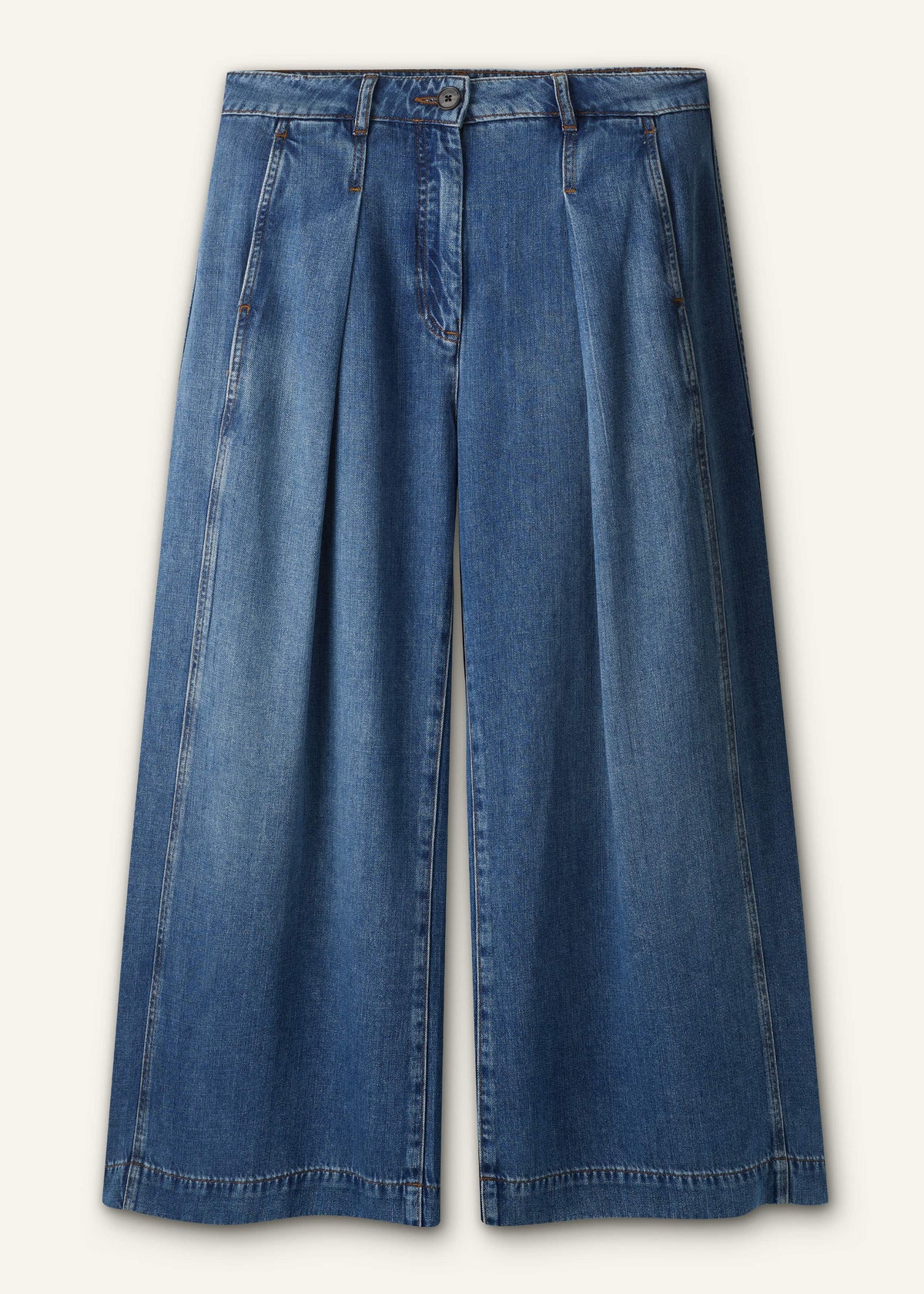 Blue Straight Culotte Jean | ME+EM