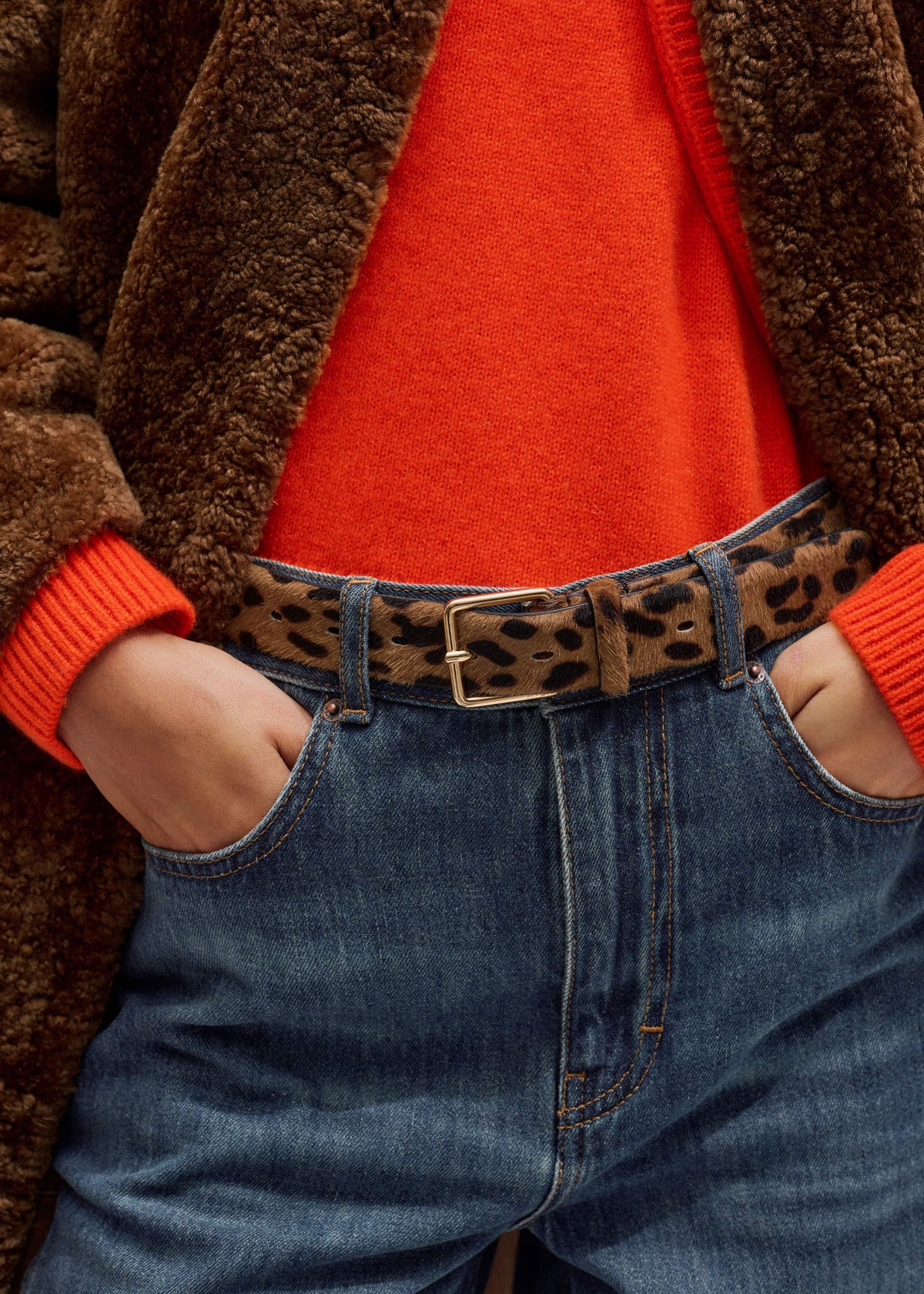 Blue Relaxed Straight Insert Jean | ME+EM