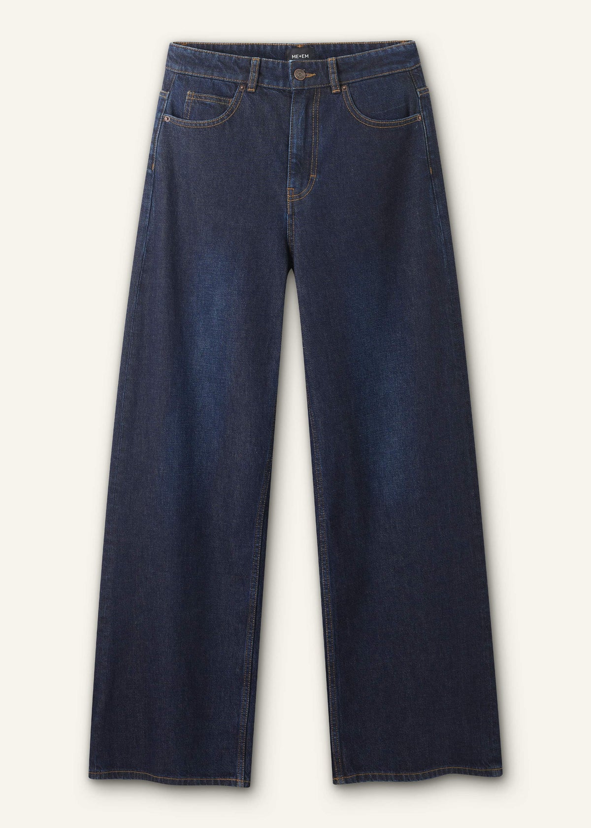 Dark Blue Rinse Wash Ultimate Wide-Leg Jean | ME+EM