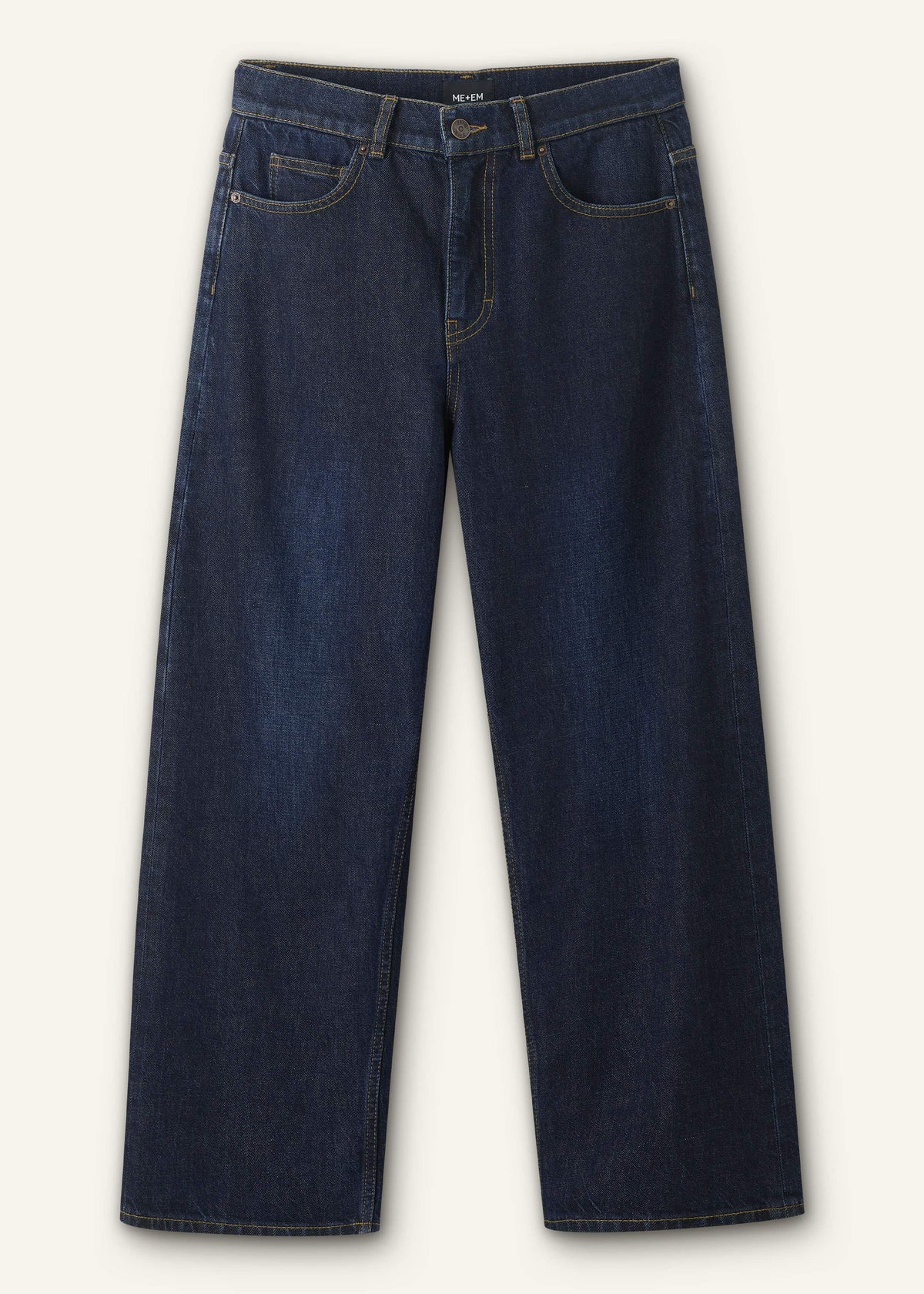 Dark Blue Straight Crop Jean | ME+EM