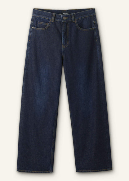 Dark Blue Straight Crop Jean | ME+EM