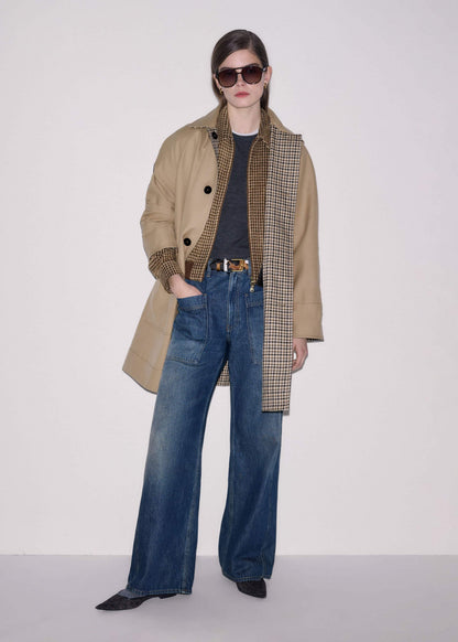 Blue Patch Pocket Baggy Jean | ME+EM