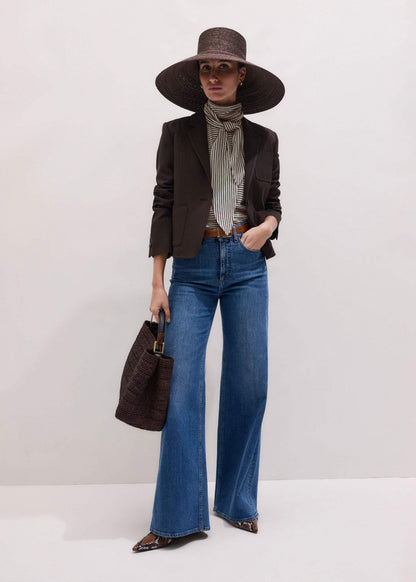 Blue Super Flare Wide Jean | ME+EM