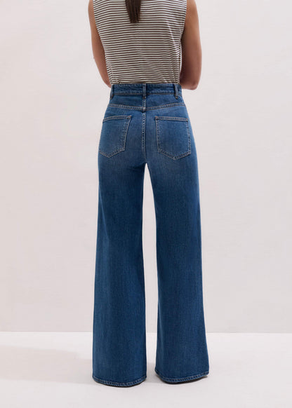 Blue Super Flare Wide Jean | ME+EM