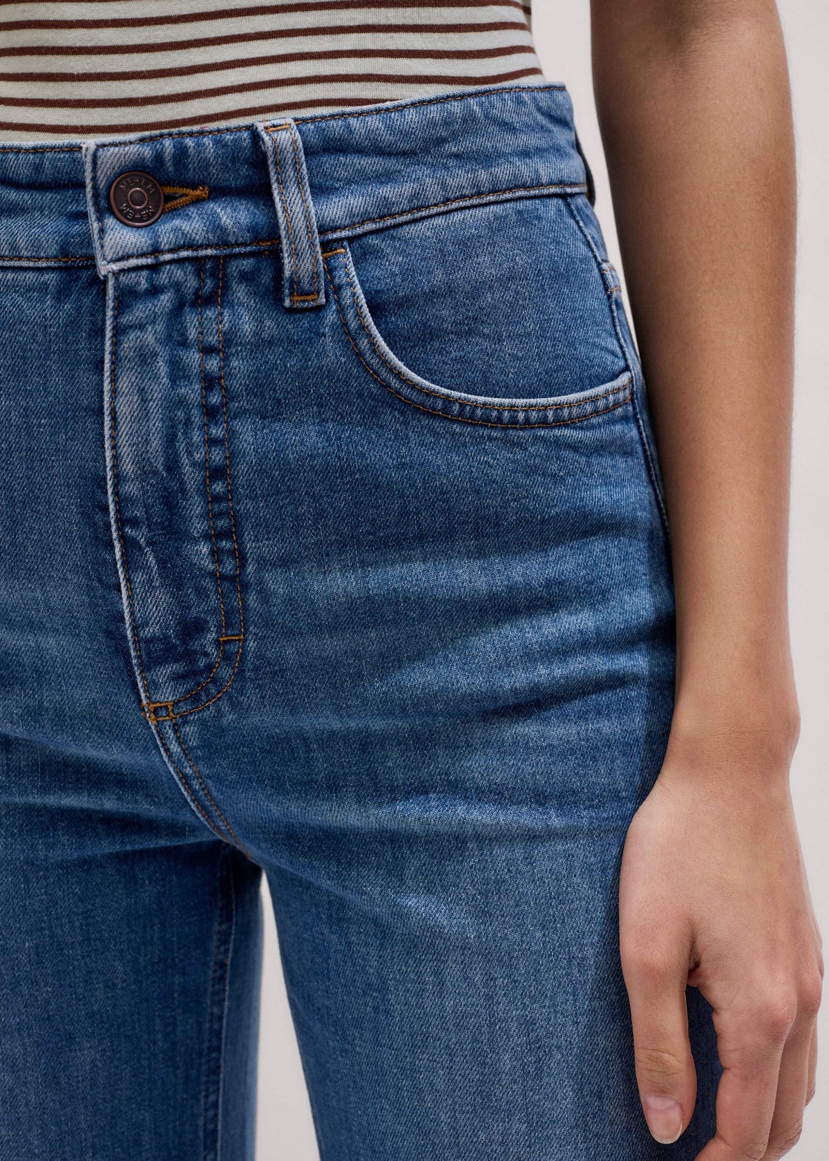 Blue Super Flare Wide Jean | ME+EM