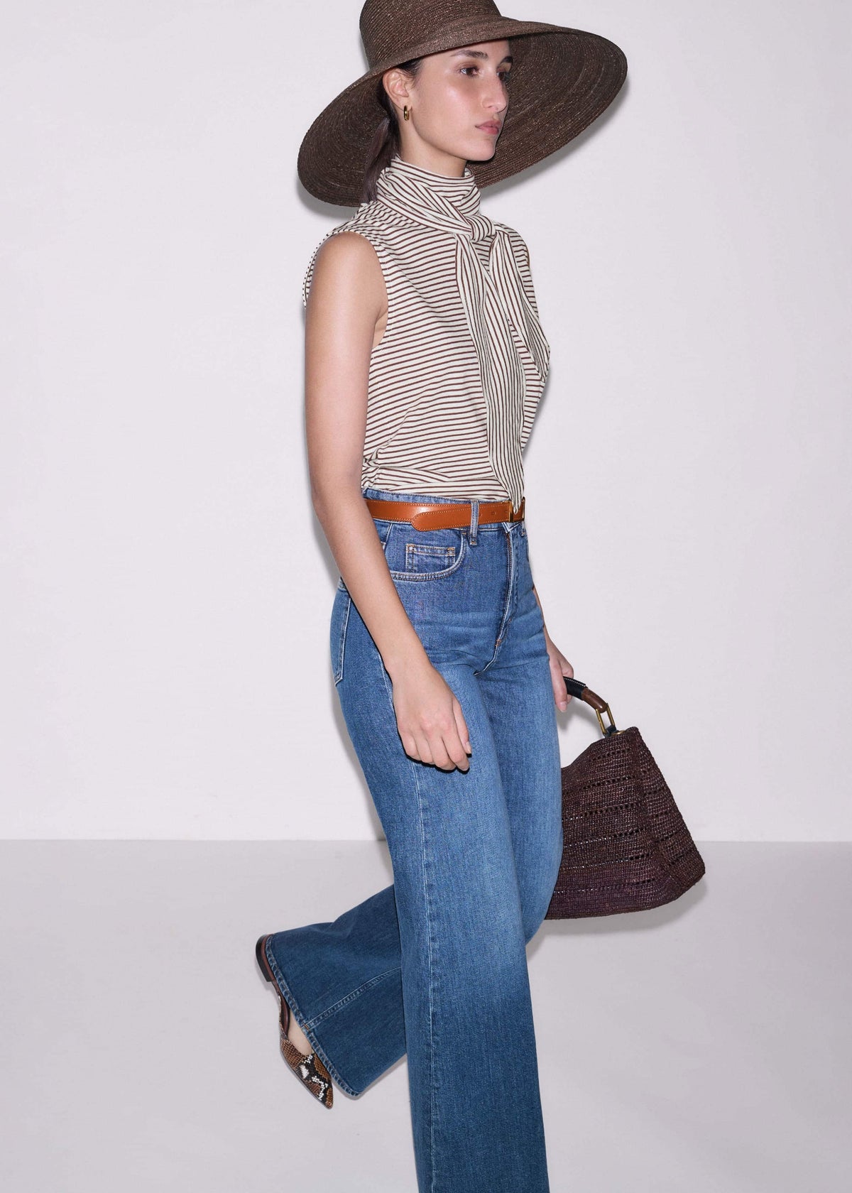 Blue Super Flare Wide Jean | ME+EM