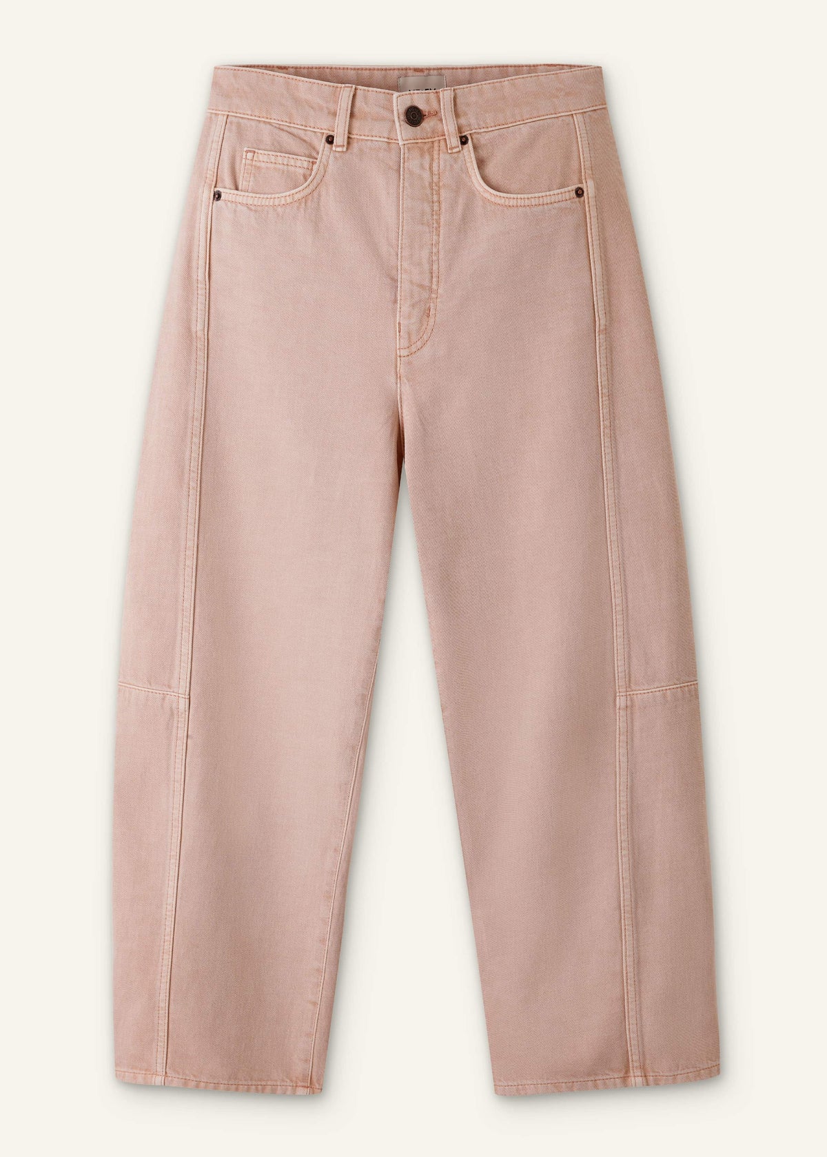 Pink Exaggerated Crop Jean | ME+EM