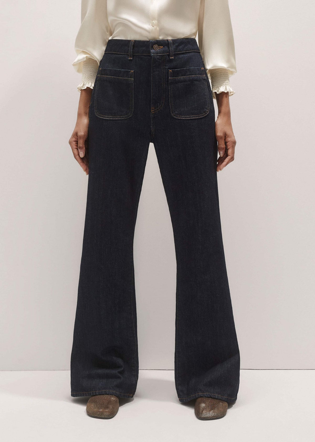 Blue Subtle Flare Jean | ME+EM