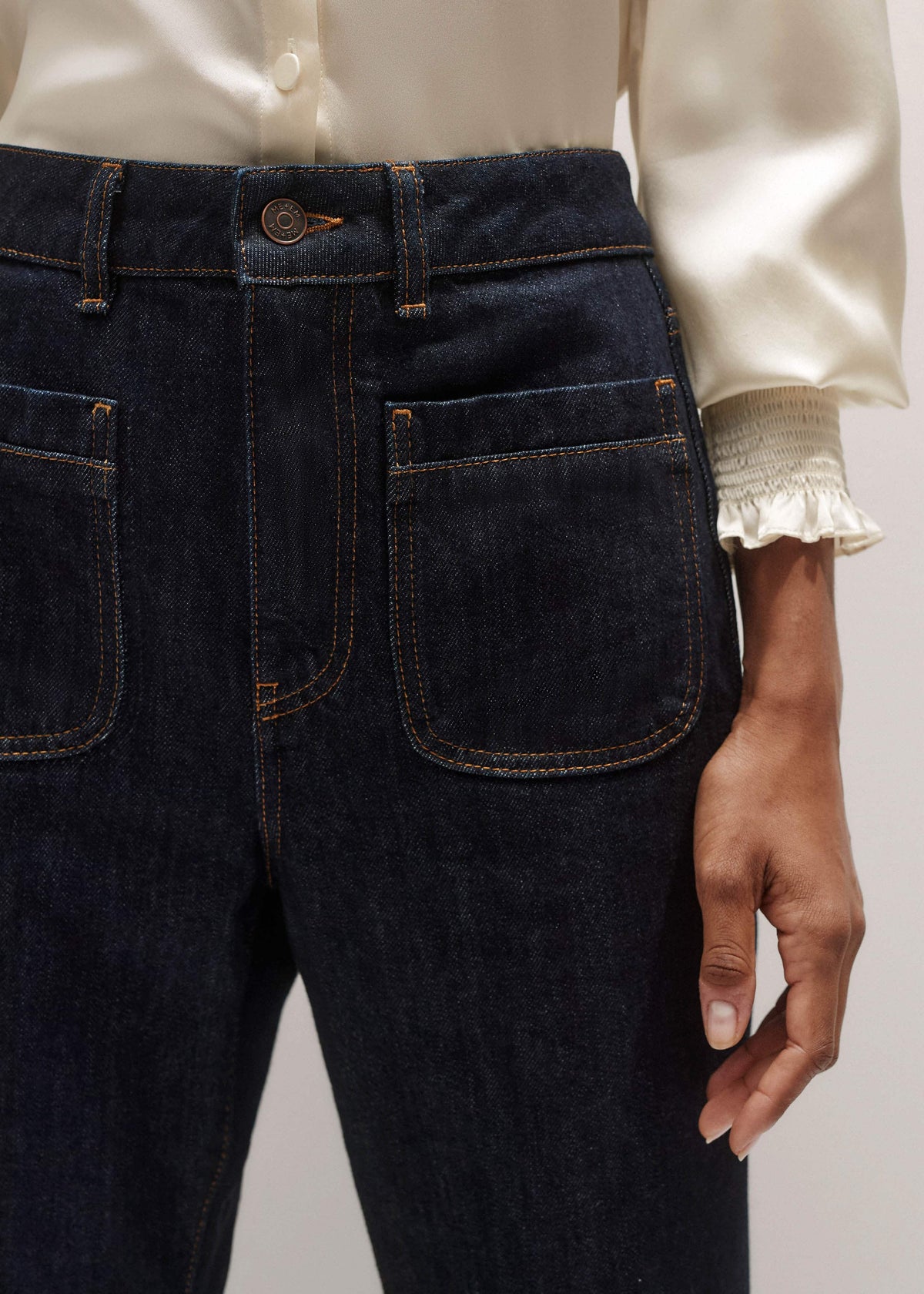 Blue Subtle Flare Jean | ME+EM