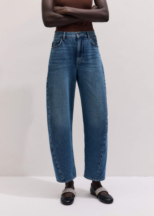 Blue Engineered Barrel Jean | ME+EM
