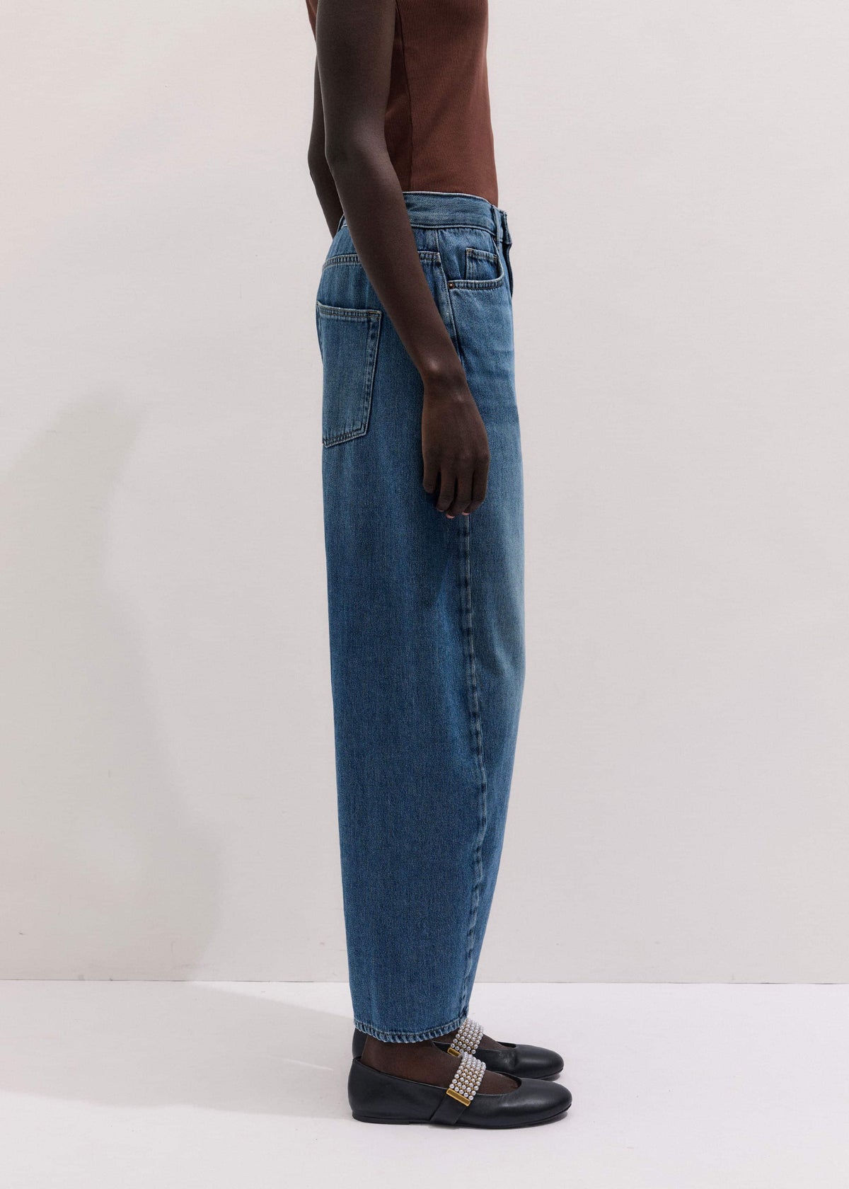 Blue Engineered Barrel Jean | ME+EM