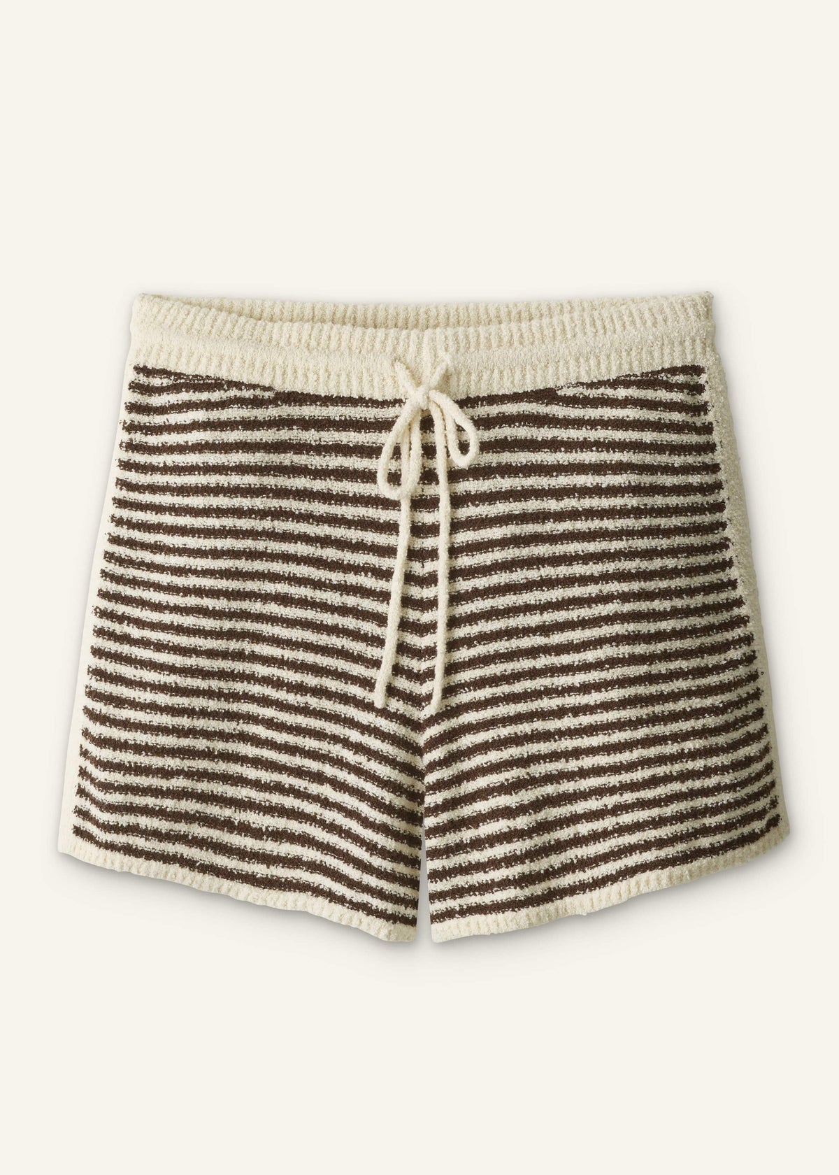 Cream Stripe Drawstring Short | ME+EM