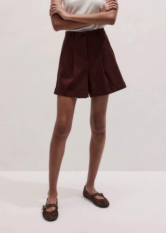 Cinnamon Brown Tailored Summer Short | ME+EM