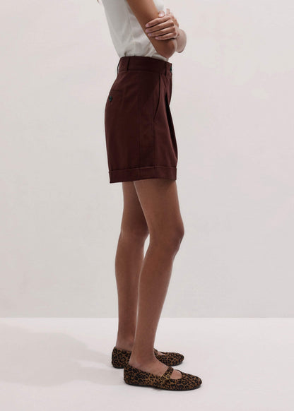 Cinnamon Brown Tailored Summer Short | ME+EM