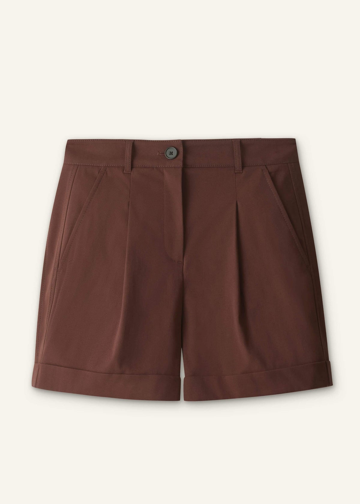Cinnamon Brown Tailored Summer Short | ME+EM