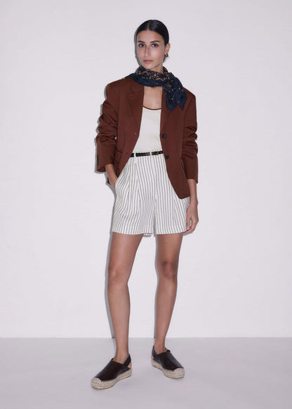 Ivory Tailored Pleat Short | ME+EM
