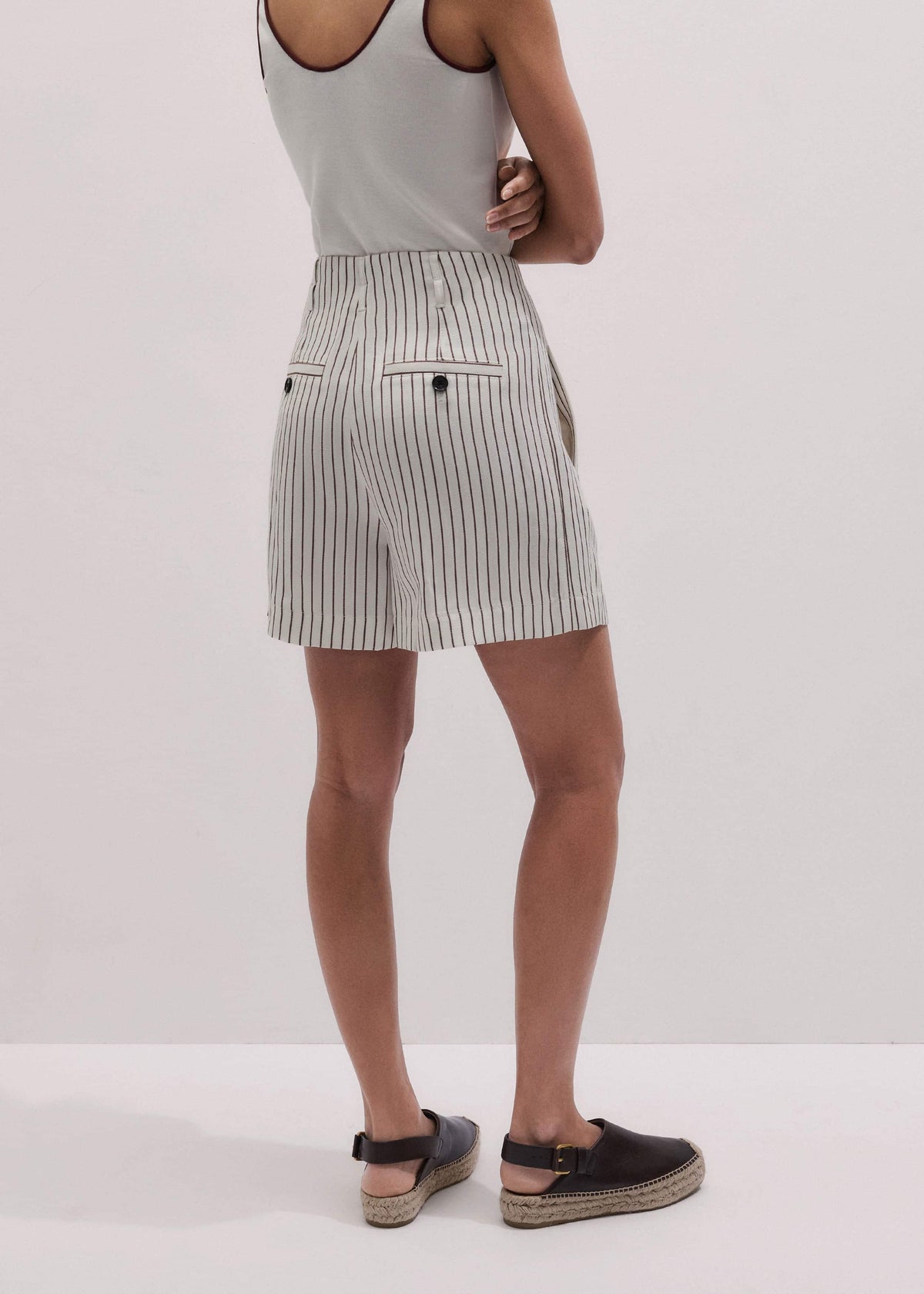 Ivory Tailored Pleat Short | ME+EM