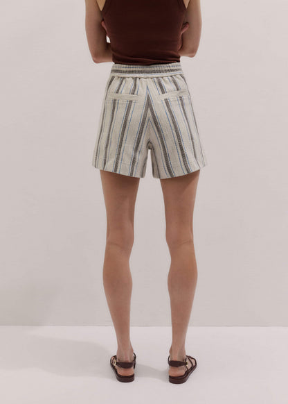 Cream Stripe Short | ME+EM