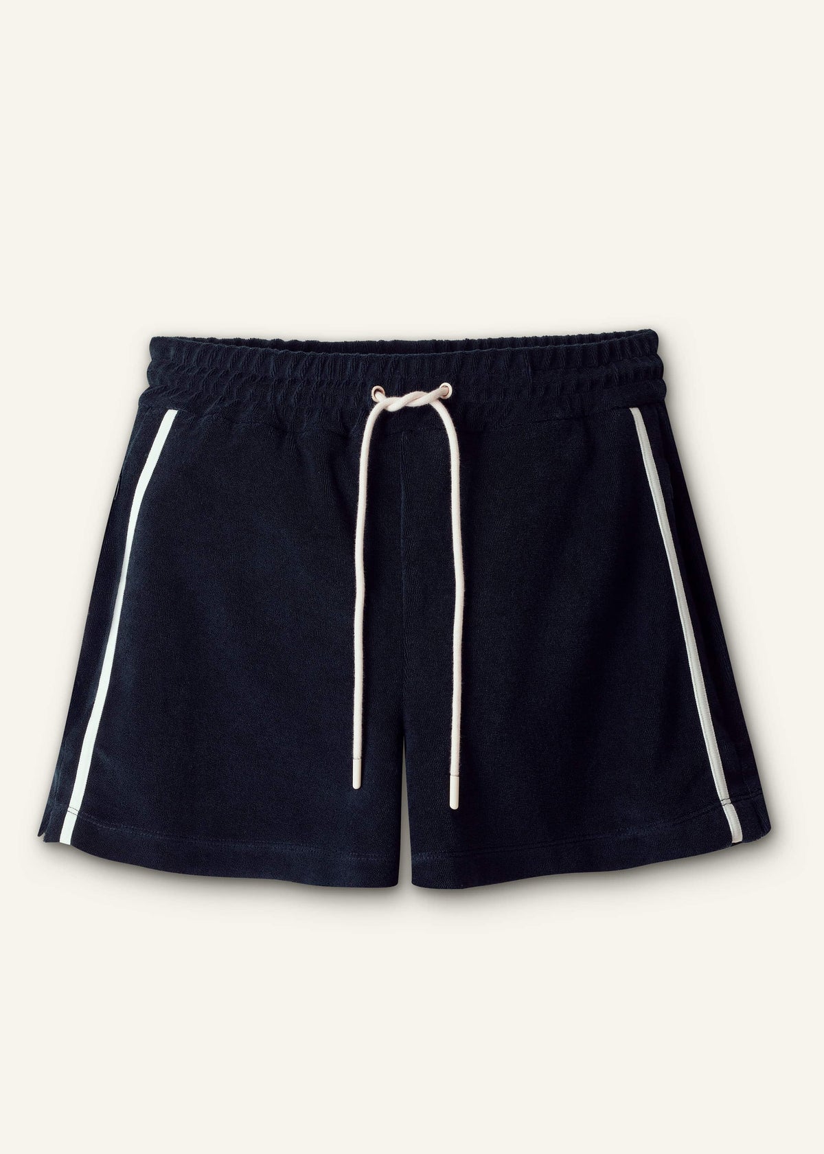 Navy Rib Trim Track Short | ME+EM