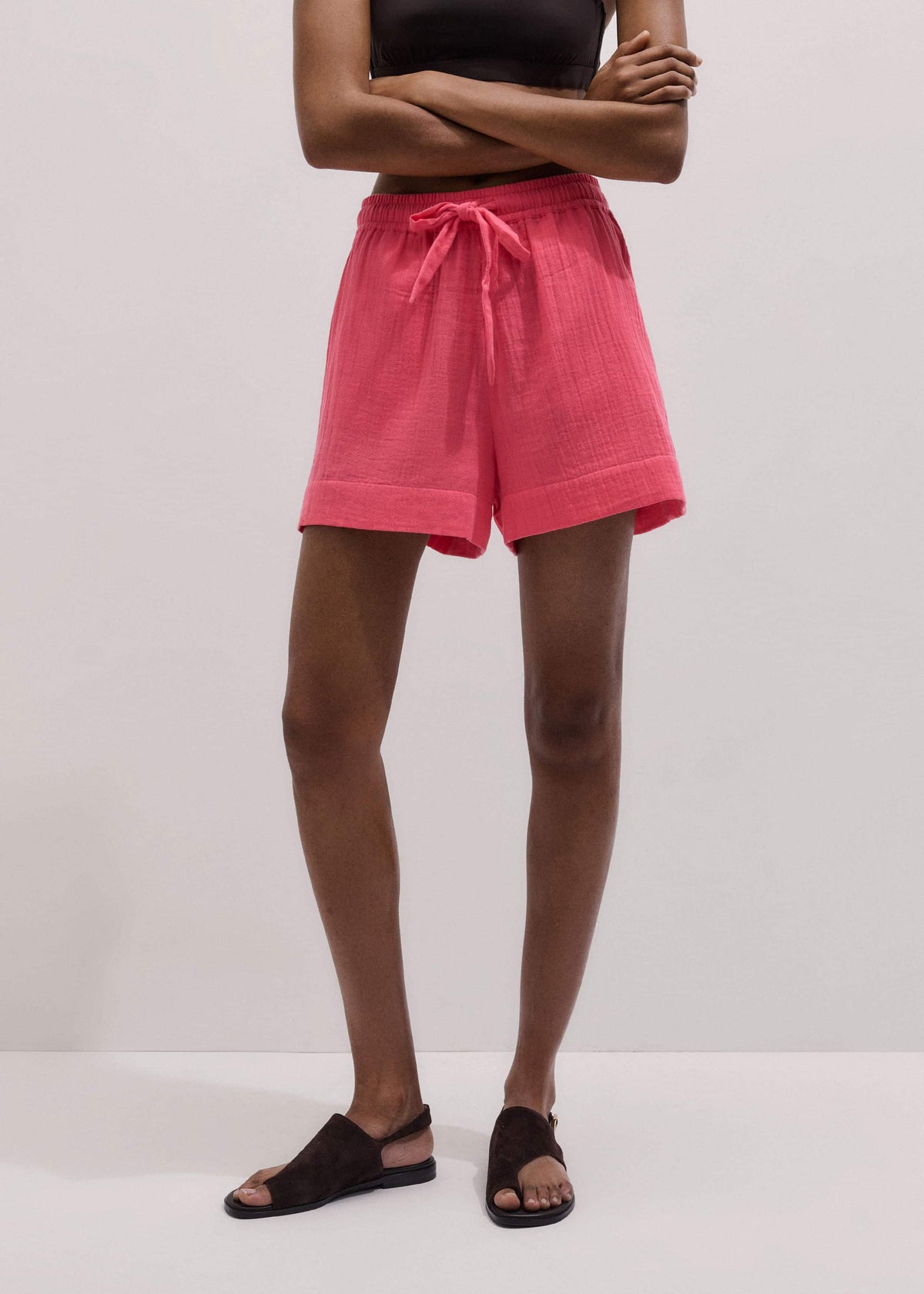 Pink Cheesecloth Summer Short | ME+EM