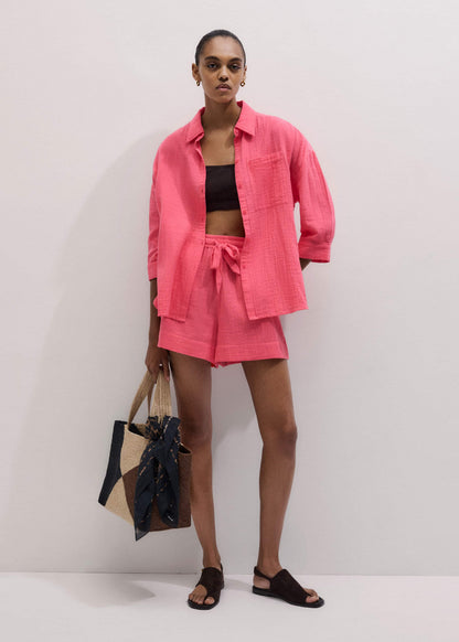 Pink Cheesecloth Summer Short | ME+EM