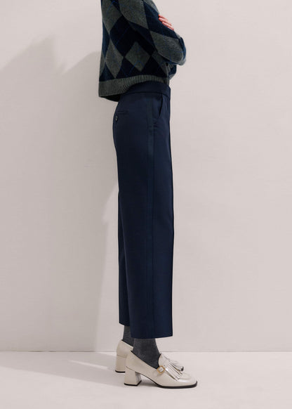 Navy Slim Crop Forever Pant | Pants | ME+EM