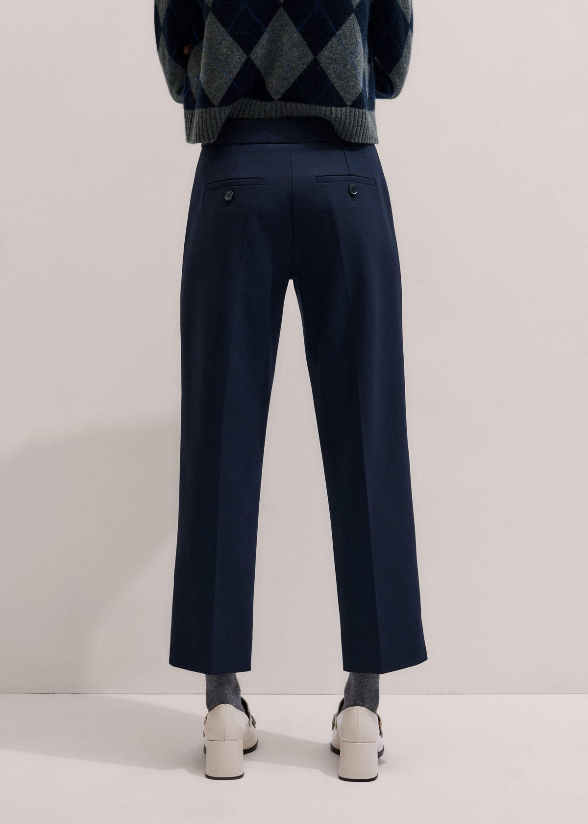 Navy Slim Crop Forever Pant | Pants | ME+EM