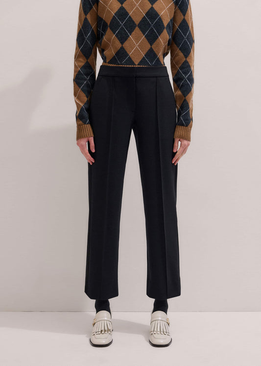 Black Slim Crop Tux Pant | Pants | ME+EM