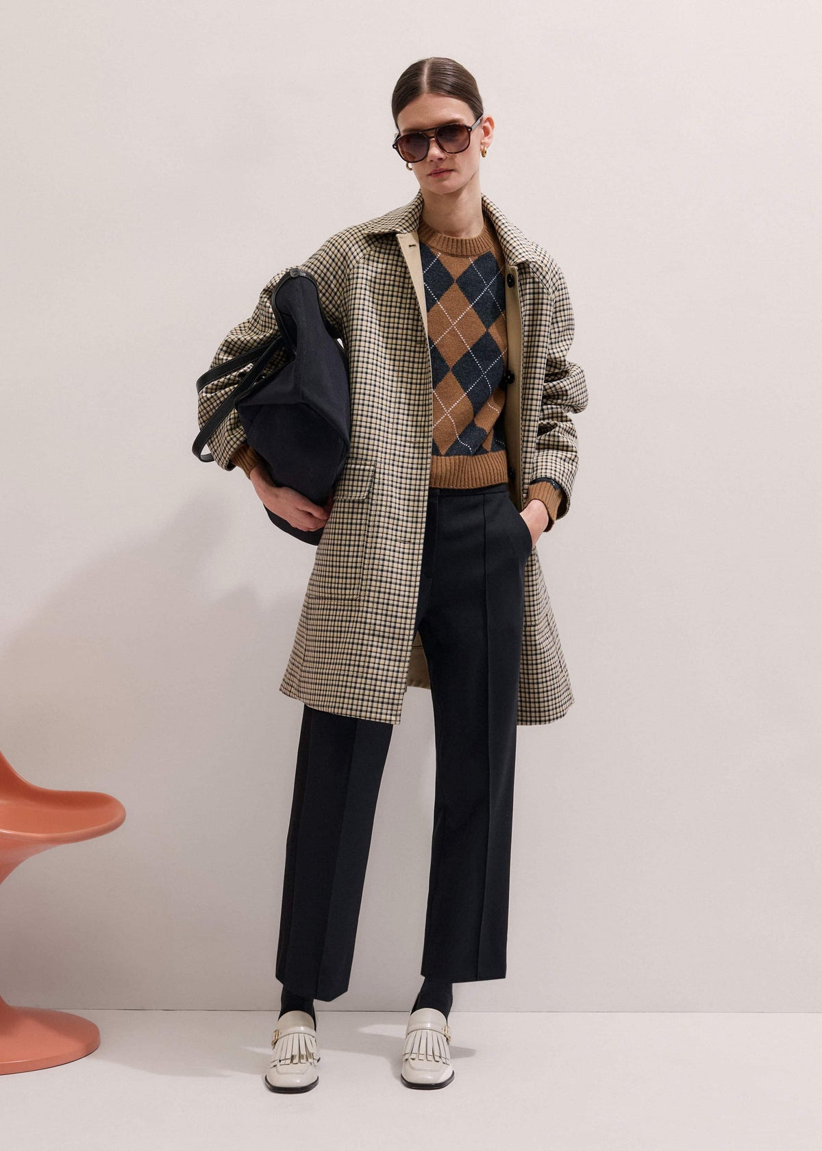 Black Slim Crop Tux Pant | Pants | ME+EM