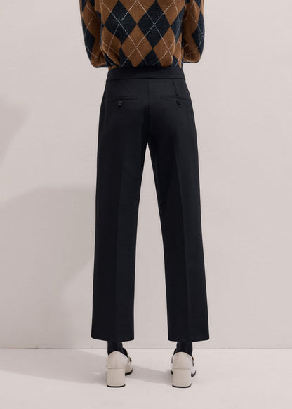 Black Slim Crop Tux Pant | Pants | ME+EM