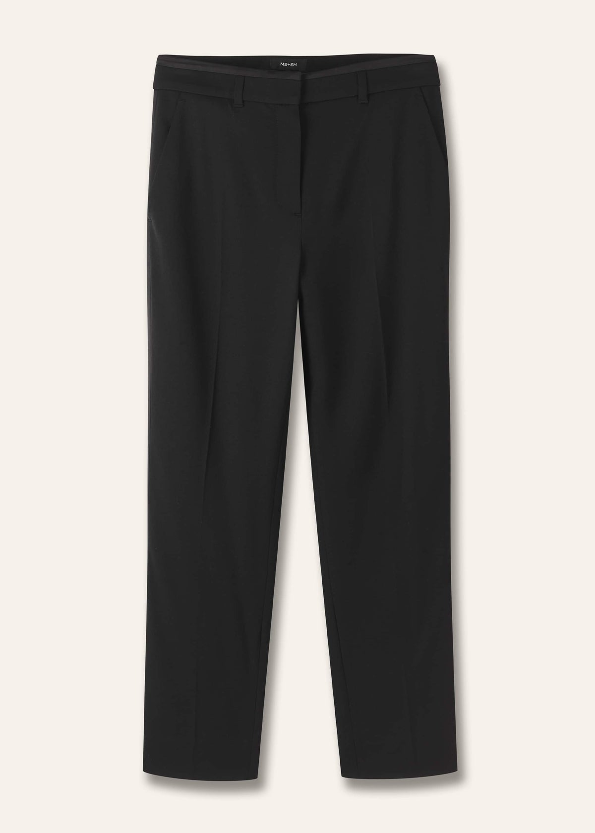 Black Slim Crop Forever Tux Pant | Woven Pants | ME+EM