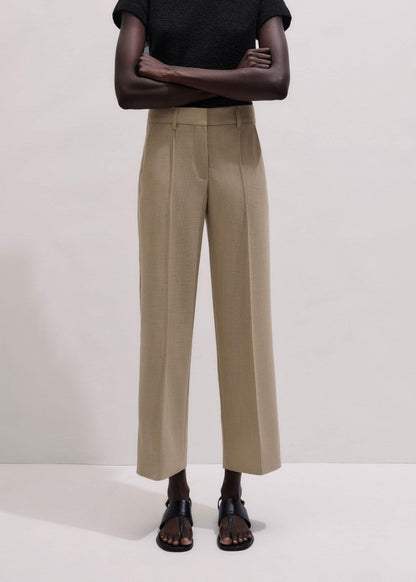 Sand Tailored Straight Crop Pant | ME+EM