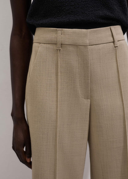 Sand Tailored Straight Crop Pant | ME+EM