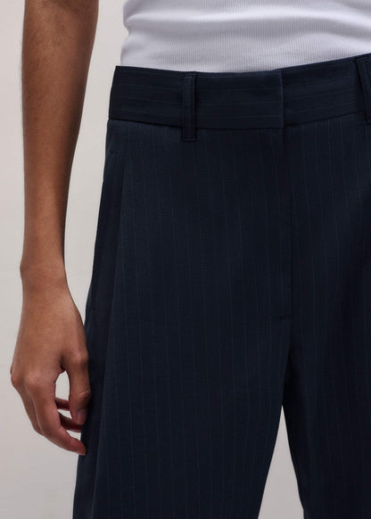 Navy Pinstripe Clever Pant | ME+EM