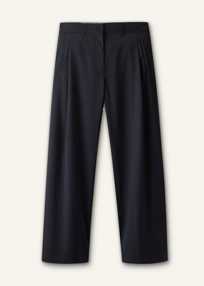 Navy Pinstripe Clever Pant | ME+EM