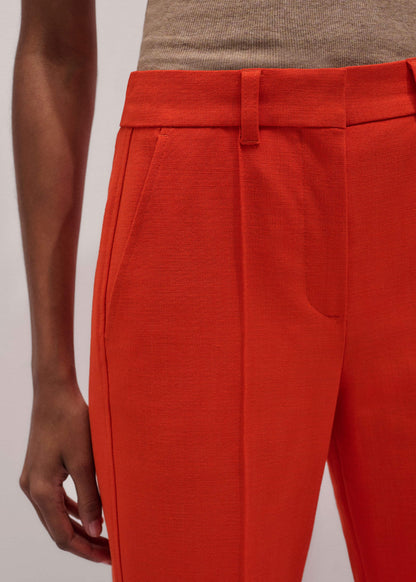 Orange Straight Crop Tailored Pant | ME+EM