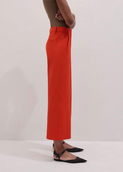 Orange Straight Crop Tailored Pant | ME+EM