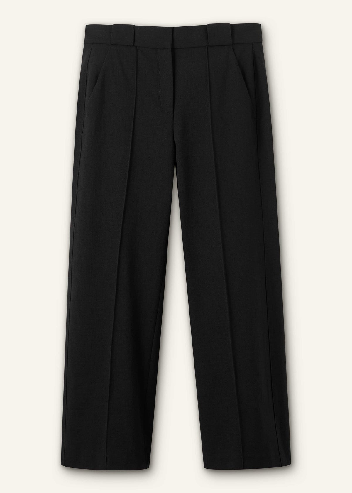 Black Straight Crop Pant | ME+EM
