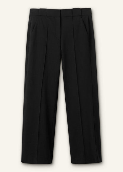 Black Straight Crop Pant | ME+EM