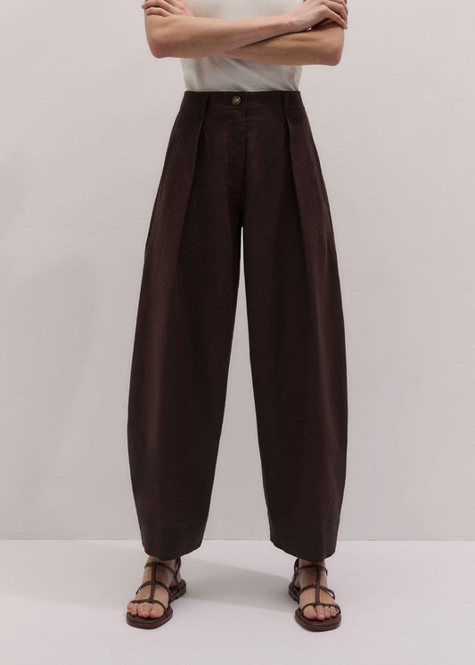 Brown Extreme Taper Pant | ME+EM