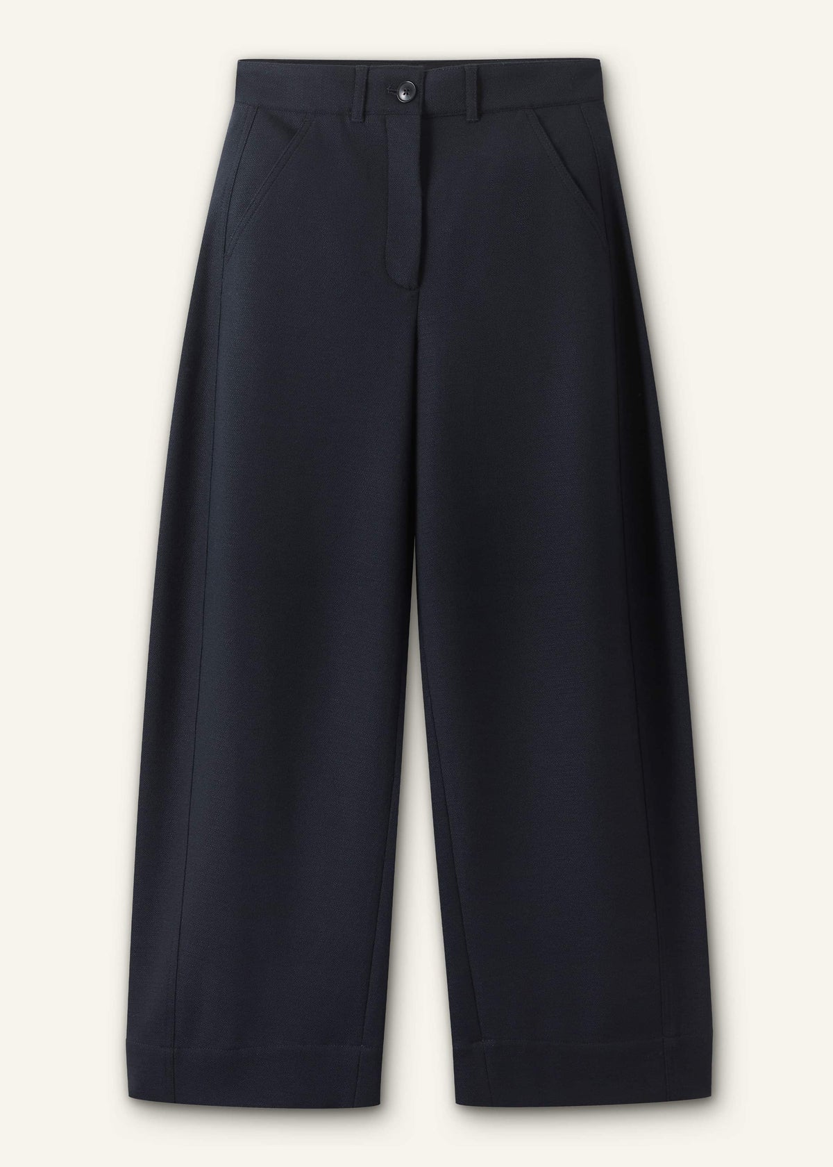 Navy Textured Extreme Tapered Pant | ME+EM