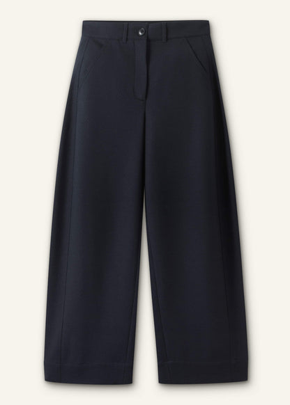 Navy Textured Extreme Tapered Pant | ME+EM