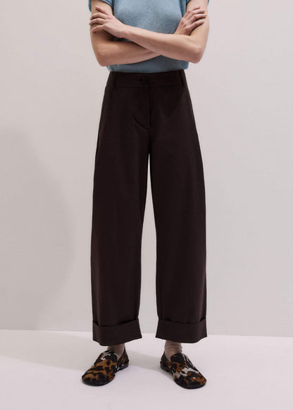Chocolate Brown Clever Tapered Chino | ME+EM