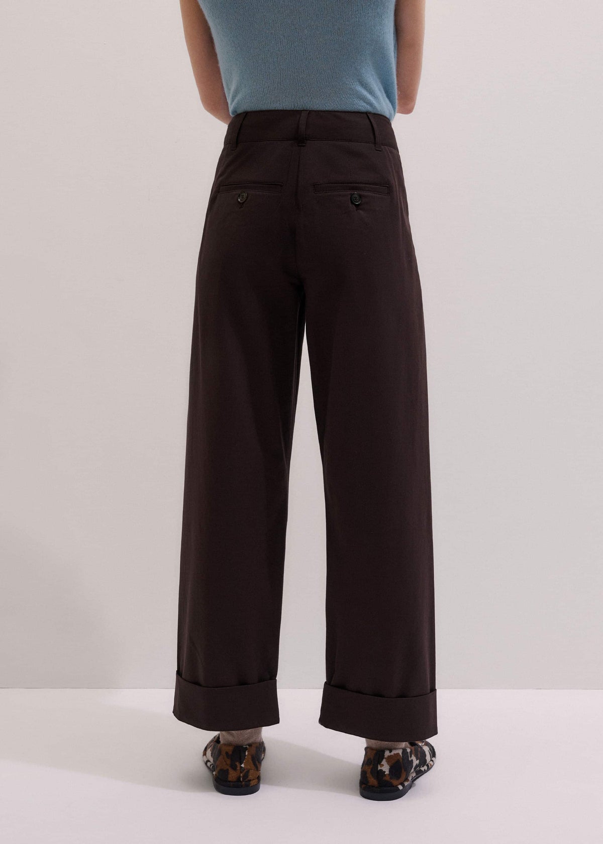 Chocolate Brown Clever Tapered Chino | ME+EM