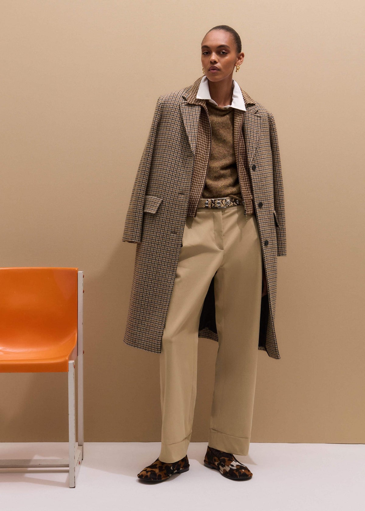 Brown Clever Tapered Chino | ME+EM