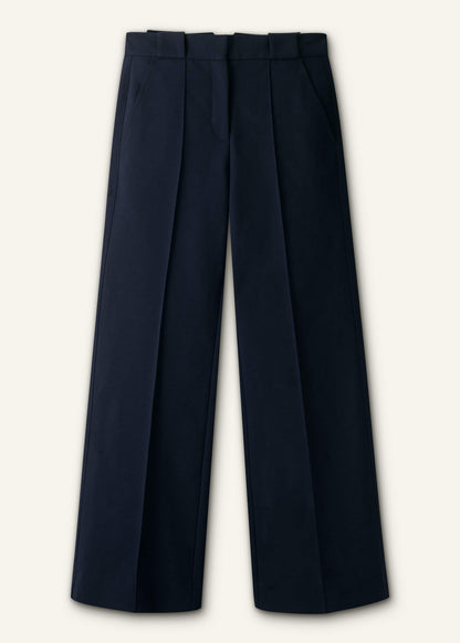 Navy Tailored Leg Elongator Pant | ME+EM