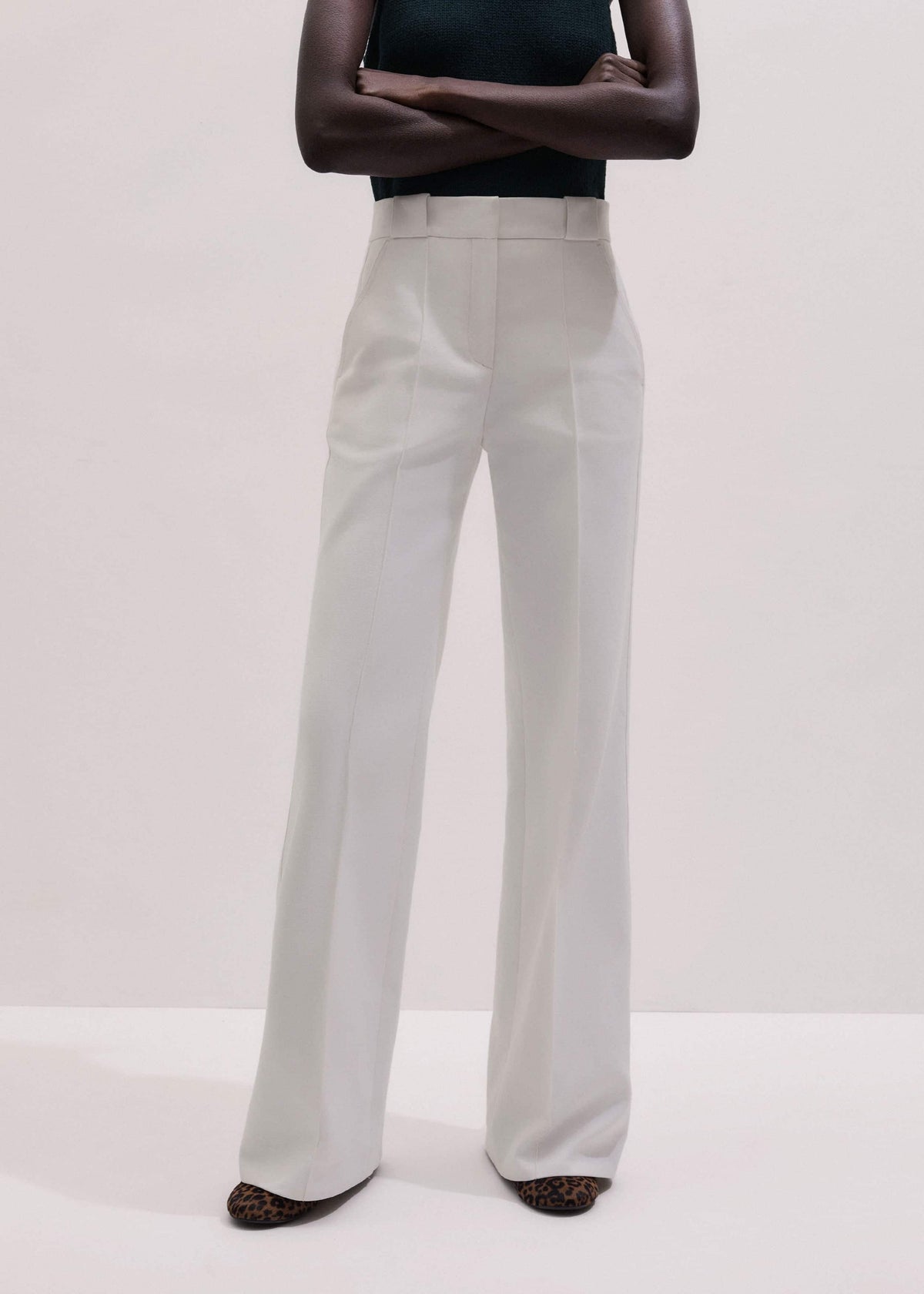 Ivory Everyday Leg Elongator Pant | ME+EM