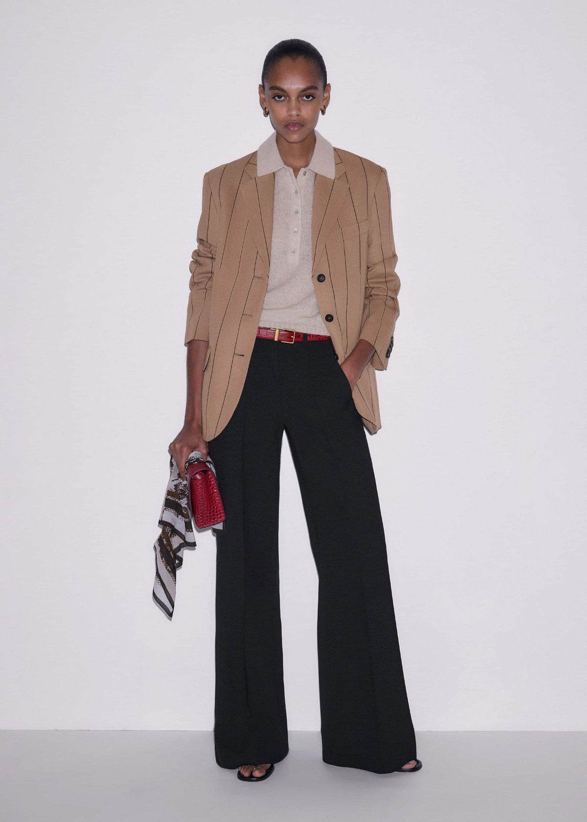 Black Tailored Leg Elongator Pant | ME+EM