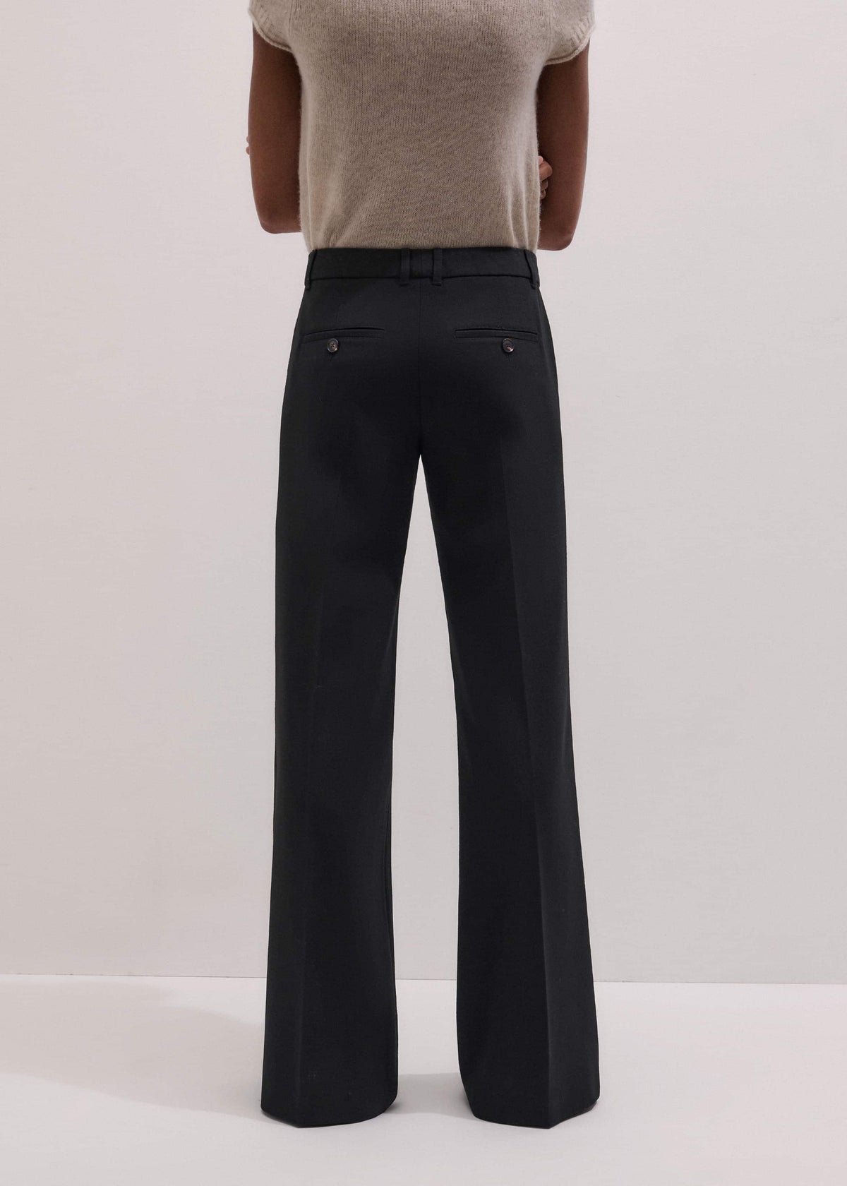 Black Tailored Leg Elongator Pant | ME+EM
